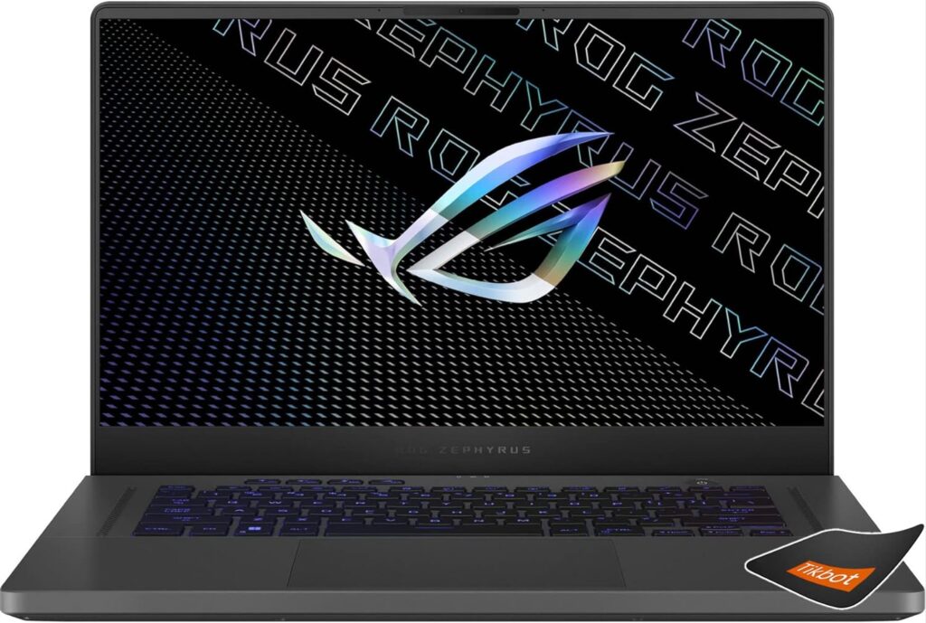 ASUS - Portátil para juegos ROG Zephyrus 15.6" WQHD 165Hz - NVIDIA GeForce RTX 3060-AMD Ryzen 9 6900HS- Memoria DDR5 rápida, PCIe SSD - con alfombrilla para mouse (40 GB de RAM | SSD PCIe de 2 TB)